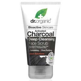 Κρέμα Απολέπισης Προσώπου με ενεργό Άνθρακα Activated Charcoal Deep Cleansing Face Scrub Dr.Organic 125 ml