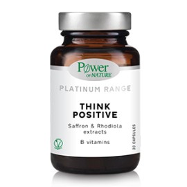 Power Health Συμπλήρωμα Διατροφής Για Βελτίωση Διάθεσης Think Positive Platinum Range 30 caps