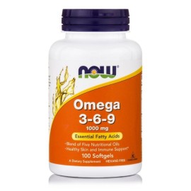 Ωμέγα 3-6-9 Λιπαρά Οξέα Omega 3-6-9 1000mg Now 100 softgels