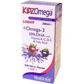 Συμπλήρωμα Διατροφής Για Παιδιά KidzOmega Liquid Health Aid 200 ml