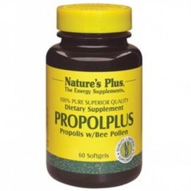 Πρόπολη 180 mg Με Γύρη Μελισσών 20 mg PropolPlus Natures Plus 60 softgels