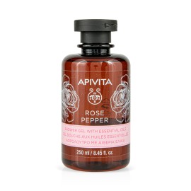 Αφρόλουτρο Με Αιθέρια Έλαια Rose Pepper Apivita 250 ml