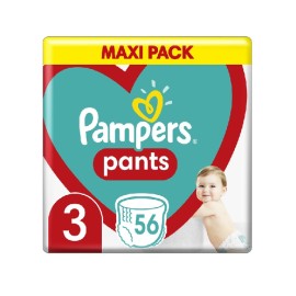 Pants Πάνες Βρακάκι Μέγεθος 3 (6-11 kg) Pampers 56 τμχ