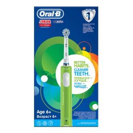 Ηλεκτρική Οδοντόβουρτσα Junior 6+ Ετών Πράσινη Oral B 1 τμx