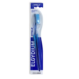 Elgydium Vitale Soft Οδοντόβουρτσα με Αντιολισθητική Λαβή Μαλακή σε Μπλε Χρώμα