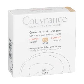 Kαλυπτική Κρέμα Mε Χρώμα Couvrance Compact Foundation Cream Comfort SPF30  2.0 Natural  Avene 10 gr