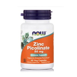 Ψευδάργυρος 50 mg Σε Πικολινική Μορφή Zinc Picollinate 50mg Now 60 caps
