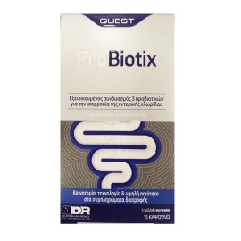 Συμπλήρωμα Προβιοτικών με 3 Διαφορετικά Στελέχη Probiotix  Quest 15 caps