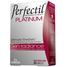 Vitabiotics Συμπλήρωμα Διατροφής για Υγεία Επιδερμίδας Perfectil Platinum Ultimate TimeDefy Skin Radiance  60tabs