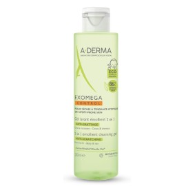 Μαλακτικό Ζέλ Καθαρισμού 2 σε 1 Gel Lavant Emollient Exomega Control 2 in 1 A Derma 200 ml