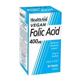 Φολικό Οξύ Folic Acid (400mg) Health Aid Tabs 90 Τμχ