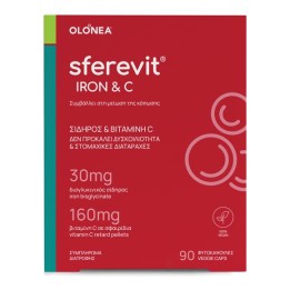 Olonea Σίδηρος 30mg & Βιταμίνη C 160mg Sferevit 90 caps