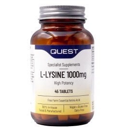 L- Λυσίνη L-Lysine 1000mg Quest Tabs 45 τμχ