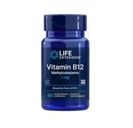 Life Extension Vitamin B12 Methylcobalamin Βιταμίνη B12 500mcg 100 παστίλιες