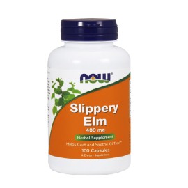 Συμπλήρωμα Διατροφής από το Φυτό Φτέλια Slippery Elm 400 mg Now 100caps
