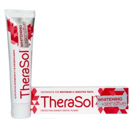 Therasol Toothpaste Whitening + Sensitive Λευκαντική Οδοντόκρεμα για Ευαίσθητα Δόντια  75ml