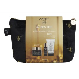 Apivita Queen Bee Promo  Κρέμα Προσώπου Ελαφριάς Yφής 50ml & ΔΩΡΟ Γαλάκτωμα Καθαρισμού 50ml & Κρέμα Ματιών 10ml & Νεσεσέρ