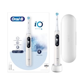 Oral-B iO Series 6 Ηλεκτρική Οδοντόβουρτσα Λευκή Magnetic White 1τμχ