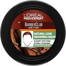 LOreal Men Expert Κρέμα Styling για Μούσια & Μαλλιά Ελαφρύ Κράτημα Barber Club Natural Look Grooming Cream 75ml