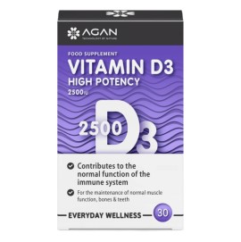 Agan Βιταμίνη D3 Vitamin D3 2500IU Every Day Wellness 30tabs