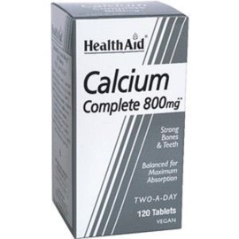 Συμπλήρωμα Διατροφής Με Ασβέστιο Calcium Complete (800mg) Health Aid Tabs 120 Τμχ