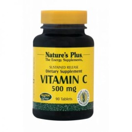Βιταμίνη C 500 mg με Καρπούς Αγριοτριανταφυλλιάς Βαθμιαίας Αποδέσμευσης  Vitamin C 500 mg Rose Hips Sustained Release Natures Plus 90 tabs