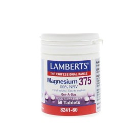 Lamberts Συμπλήρωμα Διατροφής Μαγνήσιο Magnesium 375 100% NVR 60 tabs