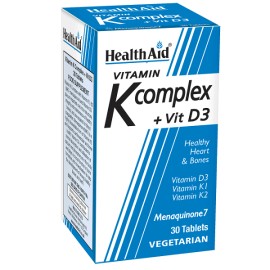 Σύμπλεγμα Βιταμινών Κ Vitamin K Complex Health Aid Tabs 30 Τμχ