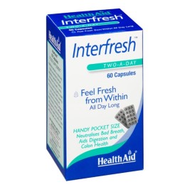 Αντιμετώπιση Δυσάρεστης Αναπνοής Interfresh Health Aid Caps 60 Τμχ