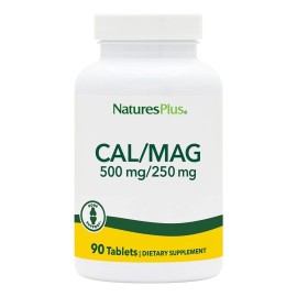 Natures Plus Συμπλήρωμα Ασβεστίου 500 mg & Μαγνησίου 250 mg Cal/Mag 500/250mg   90 tabs