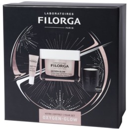Filorga Promo Oxygen Glow Set Κρέμα Λάμψης Oxygen Glow 50ml & Κρέμα Ματιών Oxygen Glow Eyes 4ml & Κερί με Εντυπωσιακό Άρωμα 75gr
