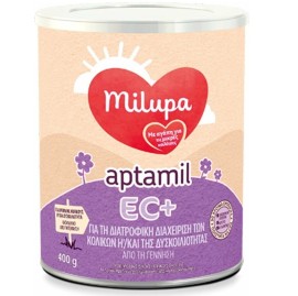 Milupa Aptamil EC+ Γάλα σε Σκόνη για Κολικούς-Δυσκοιλιότητα από 0+ μηνών 400gr