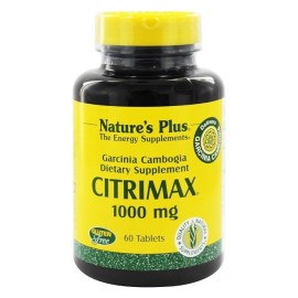 Natures Plus Συμπλήρωμα Διατροφής για την Αναστολή του Σχηματισμού Λίπους & την Αντιμετώπιση της Χοληστερίνης Citrimax 1000mg  60 vcaps
