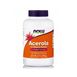 Συμπλήρωμα Διατροφής Ασερόλα Φυσική Πηγή Βιταμίνης C  Acerola Extract Powder Now 170gr