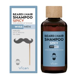 Ανδρικό Σαμπουάν Για Μαλλιά & Γενειάδα Beard & Hair Shampoo Spicy Wise Men  200 ml