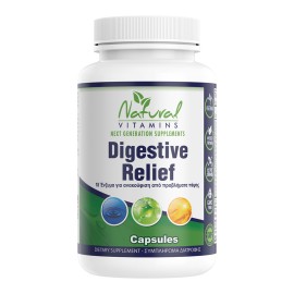 Natural Vitamins Φόρμουλα Πεπτικών Ενζύμων Digestive Relief 60caps