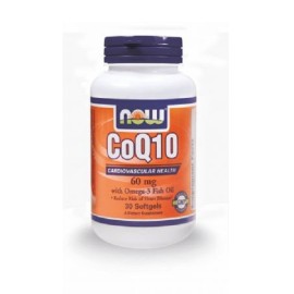 Συνένζυμο Q10 60mg CoQ10 60 mg with Omega -3 Fish Oil Now 30 softgels