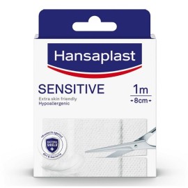 Hansaplast Επίθεμα για Πληγές Sensitive Plaster 1m x 8cm 1 Τμχ