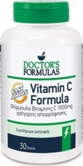 Βιταμίνη C Vitamin C 1000 mg Fast Action Doctors Formulas 30 caps
