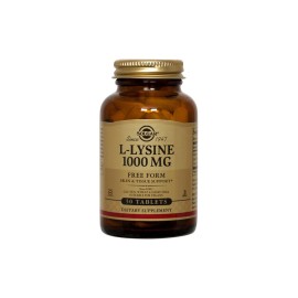 Solgar Συμπλήρωμα Διατροφής Λυσίνη L-Lysine 1000mg  50 vcaps