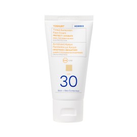 Korres Yoghurt Tinted Sunscreen Face Cream Γιαούρτι Αντηλιακή Κρέμα Προσώπου Με Χρώμα SPF30 40ml