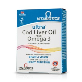 Vitabiotics Λιπαρά Οξέα Cod Liver Oil 60 caps