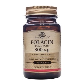 Συμπλήρωμα Διατροφής Φολικό Οξύ Folic Acid 800μg Solgar 100 tabs