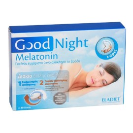 Eladiet Good Night Melatonin Συμπλήρωμα Διατροφής για την Αυπνία  30 tabs