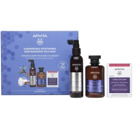 Apivita Promo Πακέτο Προσφοράς Συμπλήρωμα Διατροφής για τα Μαλλιά Caps for Hair 30 caps & Λοσιόν Μαλλιών Tonic Hair Loss Lotion 150 ml & Ανδρικό  Σαμπουάν  Mens Tonic Shampoo 250 ml