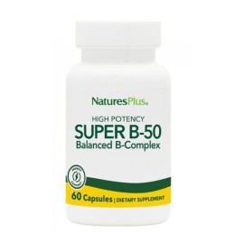Φόρμουλα Βιταμινών Συμπλέγματος Β Super B-50 Natures Plus 60 tabs