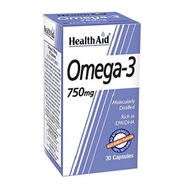 Συμπλήρωμα Διατροφής με Ιχθυέλαιο Omega 3 (750mg) Health Aid 30 Caps