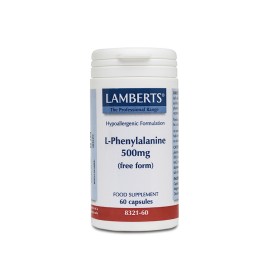 Lamberts Συμπλήρωμα Διατροφής Φαινυλαλανίνη L Phenylalanine 60caps