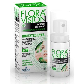 Novax Pharma Flora Vision Irritated Eyes Οφθαλμικό Spray με Υαλουρονικό Οξύ 10ml