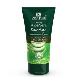 Ενυδατική Μάσκα Προσώπου με Αλόη  Αloe Vera Face Mask Aloe Pura Optima 150 ml